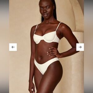 Monday swimwear ivory white bikini set